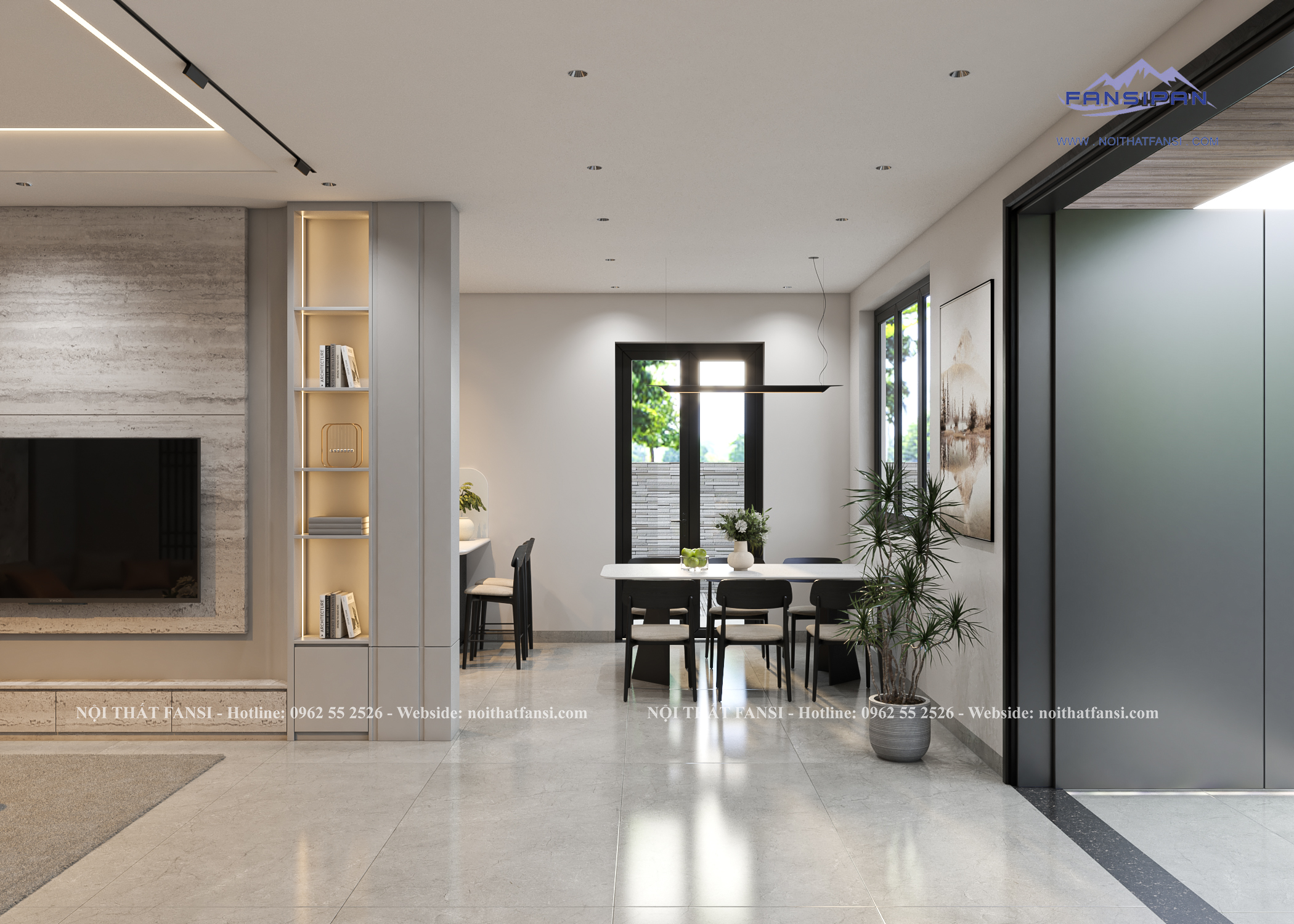 THIẾT KẾ NỘI THẤT NHÀ PHỐ HIỆN ĐẠI 