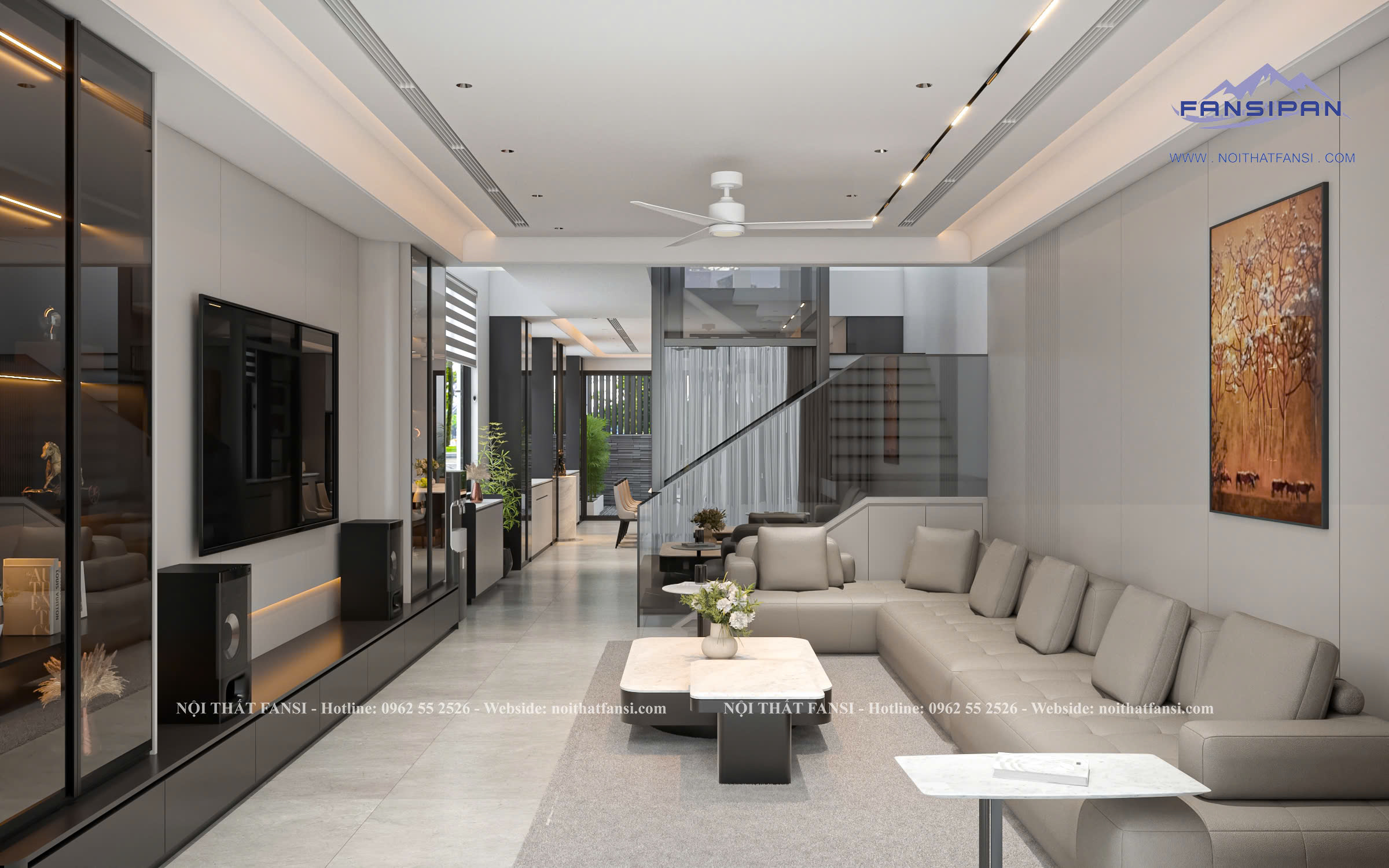 THIẾT KẾ NỘI THẤT NHÀ PHỐ HIỆN ĐẠI 