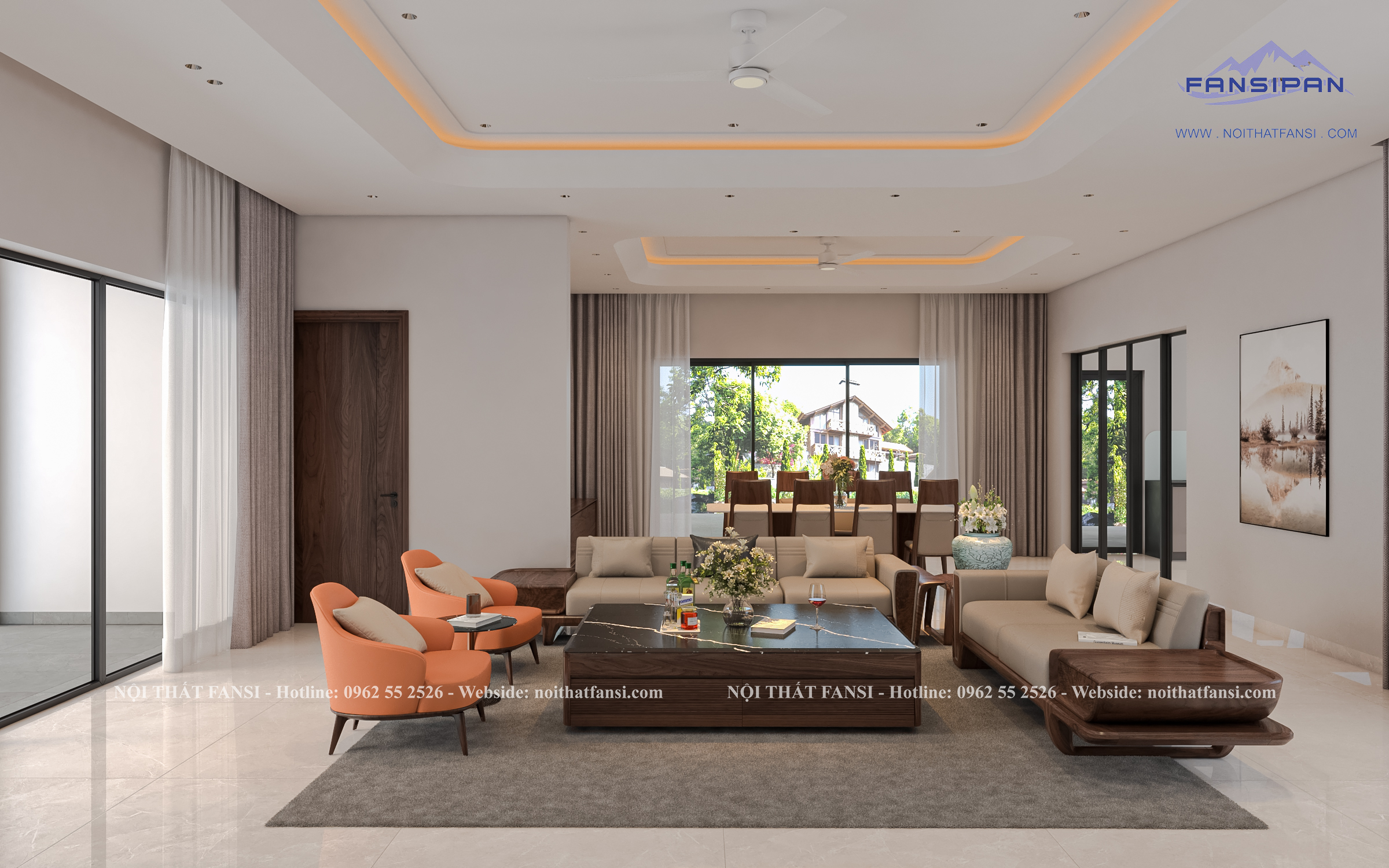 THIẾT KẾ NỘI THẤT NHÀ VƯỜN HIỆN ĐẠI 